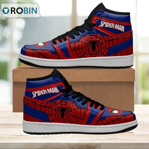 Spider-Man Jordan 1 High Sneakers Custom For Superheroes Fans