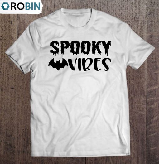 Spooky Vibes Kids Halloween Unisex Shirt