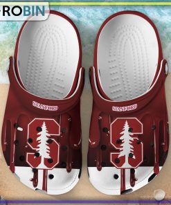 Stanford Cardinal 3D Melting Paint Printed Crocs Shoes