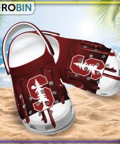 Stanford Cardinal 3D Melting Paint Printed Crocs Shoes