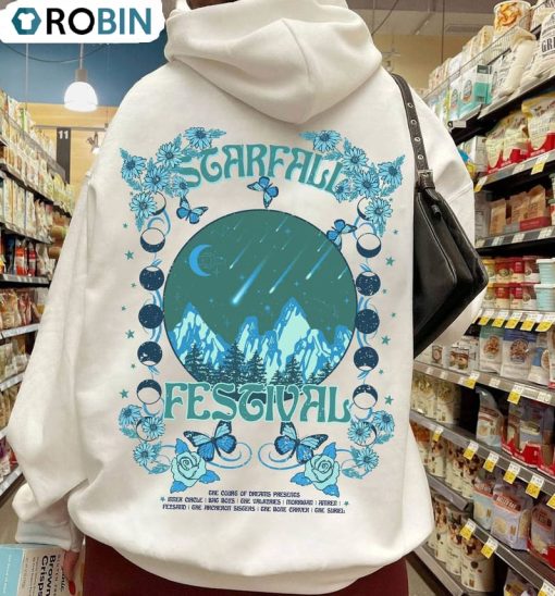 Starfall Festival Shirt, A Court Of Mist And Fury City Unisex Hoodie Long Sleeve