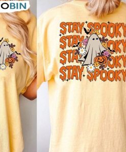 Stay Spooky Shirt, Black Cat Spooky Vibes Unisex Hoodie Sweatshirt