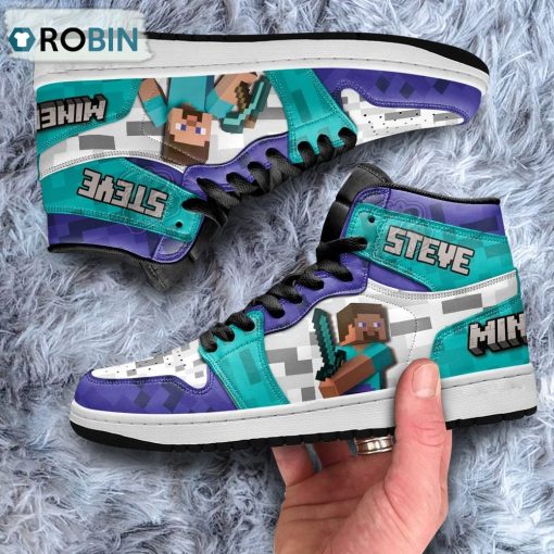 Steve Minecraft Shoes Custom For Fans