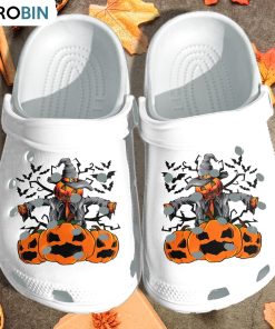 Strawman Pumpkin Scarecrow Crocs Shoes