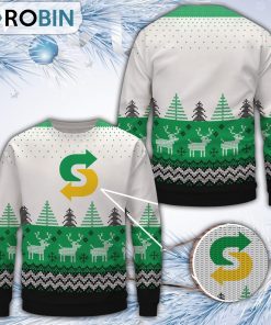 Subway Merry Christmas All Over Print Ugly Sweater Subway Merry Christmas All Over Print Ugly Sweater