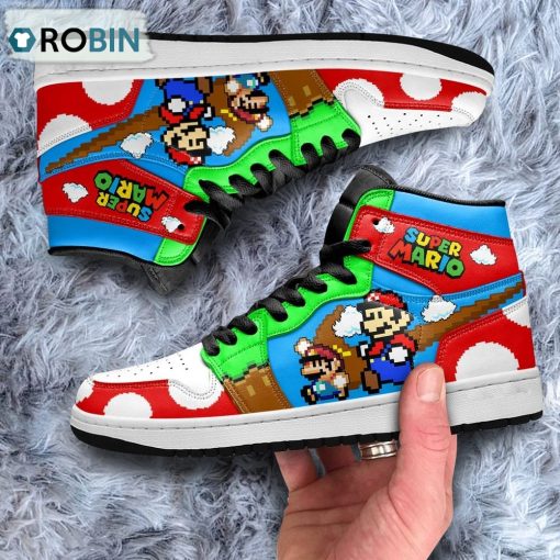 Super Mario Gameboy Shoes Custom For Fans