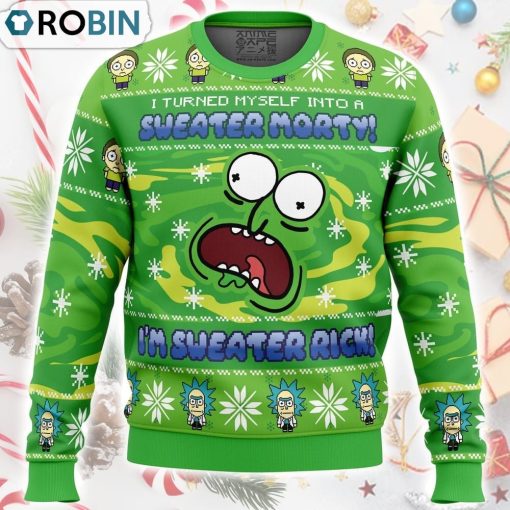 Sweater Rick Rick and Morty Ugly Christmas Sweater