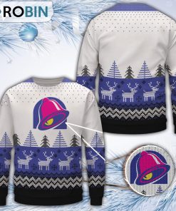 Taco Bell Christmas All Over Print Ugly Sweater Taco Bell Christmas All Over Print Ugly Sweater