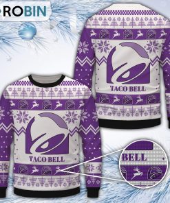 Taco Bell Merry Christmas All Over Print Ugly Sweater