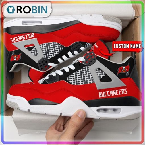 Tampa Bay Buccaneers Personalized Air Jordan 4 Sneaker