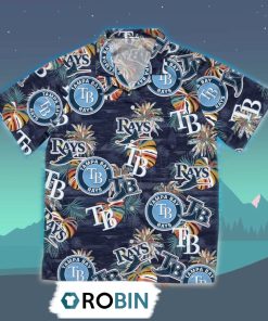 Tampa Bay Rays Tropical Hawaiian Shirt, 3D Printed Aloha Shirt Tampa Bay Rays Tropical Hawaiian Shirt, 3D Printed Aloha Shirt