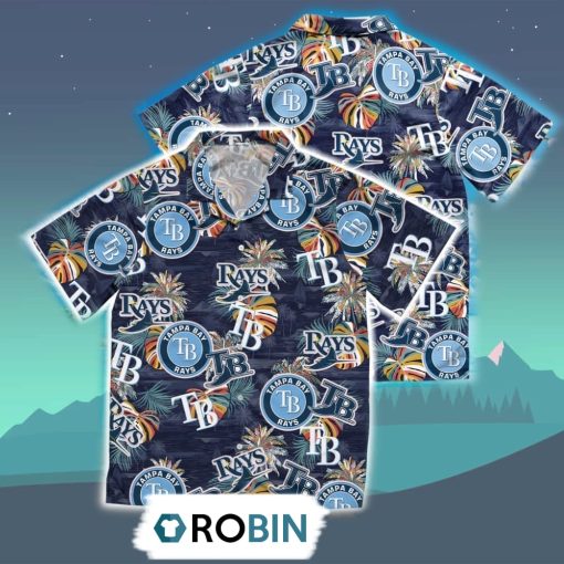 Tampa Bay Rays Tropical Hawaiian Shirt, 3D Printed Aloha Shirt