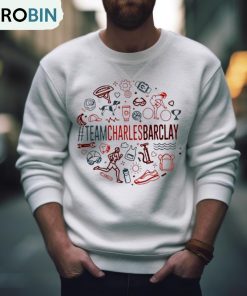 Team Charles Barclay White 2023 Art Design T Shirt