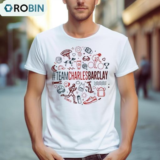 Team Charles Barclay White 2023 Art Design T Shirt