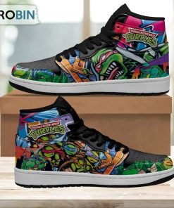 Teenage Mutant Ninja Turtles Sneakers Custom Graffiti Style