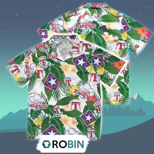 Texas Rangers Hawaiian Shirt, 3D Printed Aloha Shirt