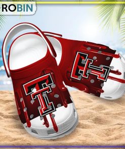 Texas Tech Red Raiders 3D Melting Paint Printed Crocs Shoes