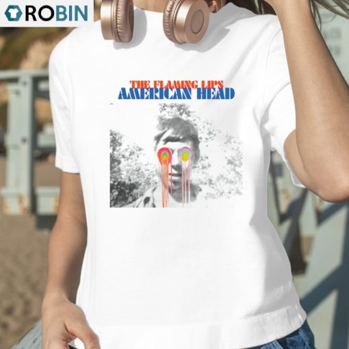 Tfl American Head Halftone The Flaming Lips Shirt
