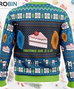 The Christmas Cake Is A Lie Portal 2 Ugly Christmas Sweater