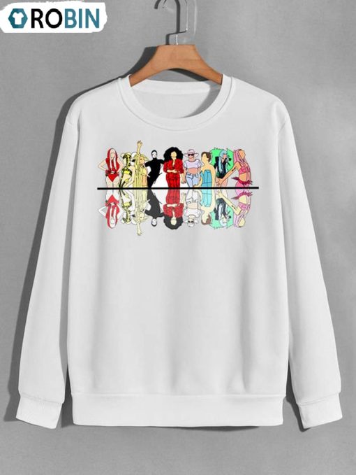 The Evolution Of Lady Gaga Shirt, Lady Gaga Sweater Unisex T-shirt