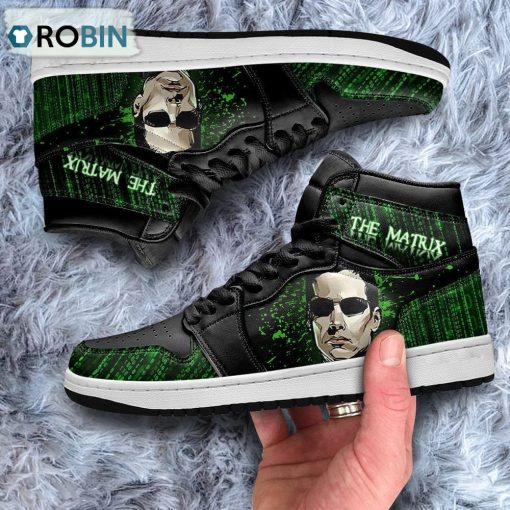 The Matrix Jordan 1 High Sneakers Custom For Movies Fans