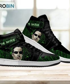 The Matrix Jordan 1 High Sneakers Custom For Movies Fans
