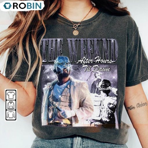 The Weeknd Music Shirt, After Hours Til Dawn Tour 2023 Unisex T-shirt Long Sleeve