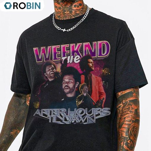 The Weeknd Music Shirt, Vintage The Weeknd After Hours Til Dawn Tour Crewneck Unisex Hoodie
