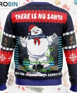 There Is No Santa Ghostbusters Ugly Christmas Sweater
