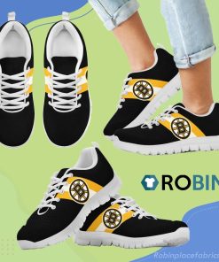 Three Colors Vertical Boston Bruins Breathable Running Sneaker Three Colors Vertical Boston Bruins Breathable Running Sneaker