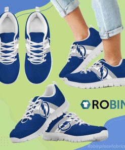 Three Colors Vertical Tampa Bay Lightning Breathable Running Sneaker Three Colors Vertical Tampa Bay Lightning Breathable Running Sneaker