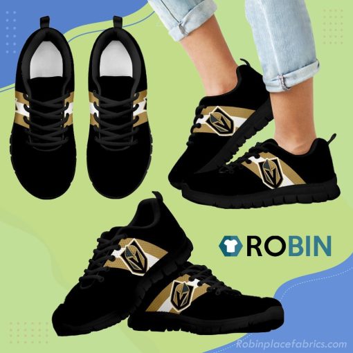 Three Colors Vertical Vegas Golden Knights Breathable Running Sneaker