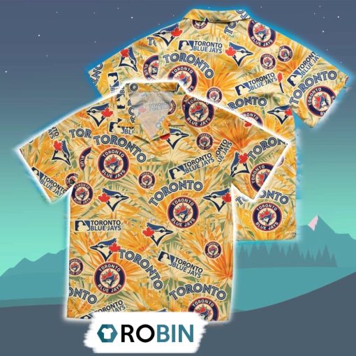 Toronto Blue Jays Tropical Hawaiian Shirt, 3D Printed Aloha Shirt