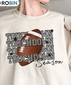 Touchdown Season Trendy Shirt, Cool Design Short Sleeve Hoodie