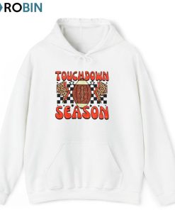 Touchdown Shirt, Peace Love Football Hoodie Short Sleeve