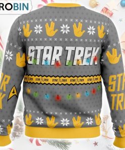 Trek The Halls Star Trek Ugly Christmas Sweater