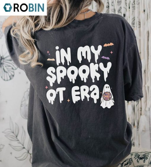 Trendy In My Spooky Ot Era Shirt, Cute Halloween Tee Tops Sweater