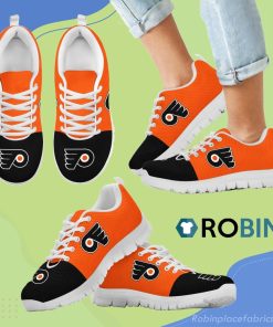 Two Colors Aparted Philadelphia Flyers Breathable Running Sneaker