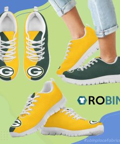 Two Colors Trending Lovely Green Bay Packers Breathable Running Sneaker