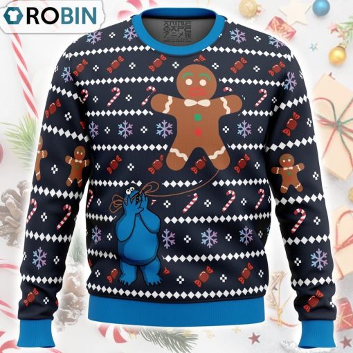 Ugly Cookie! Cookie Monster Ugly Christmas Sweater
