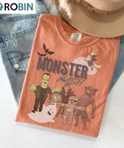 Unique Monster Mash Shirt , Creative Spooky Short Sleeve Unisex Hoodie