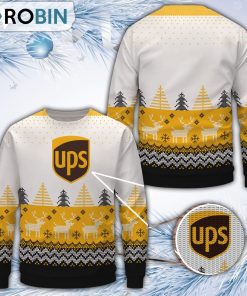 Ups Christmas All Over Print Ugly Sweater