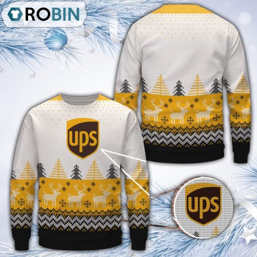 Ups Christmas All Over Print Ugly Sweater
