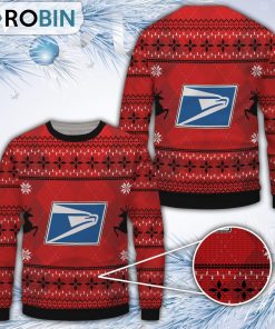 Usps Merry Christmas All Over Print Ugly Sweater