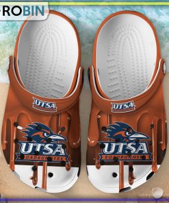 UTSA Roadrunners 3D Melting Paint Printed Crocs Shoes