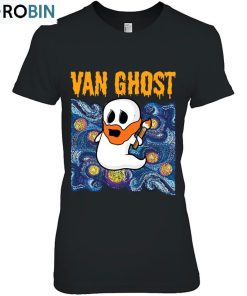 Van Ghost Art Teacher Halloween Van Gogh Starry Night Unisex Shirt Van Ghost Art Teacher Halloween Van Gogh Starry Night Unisex Shirt