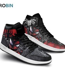 Venom and Spider-man Air Shoes Custom Mixed Face