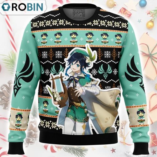 Venti Genshin Impact Ugly Christmas Sweater