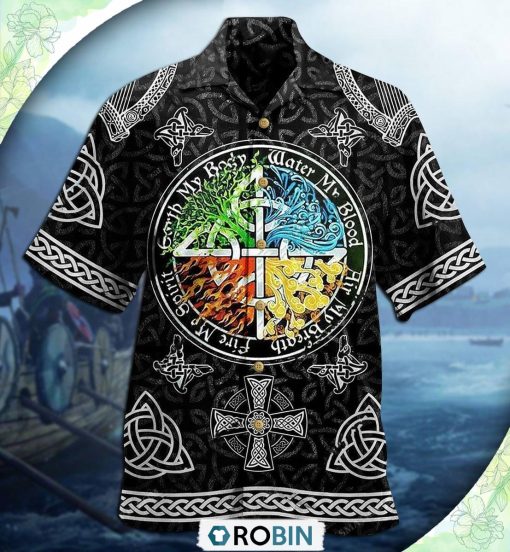 Viking Sign My Blood Casual Button-Down Shirt