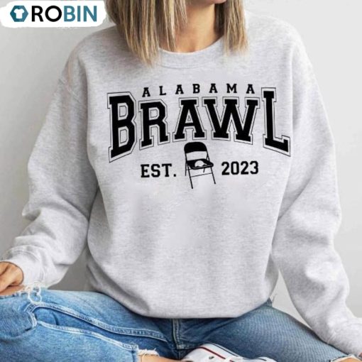 Vintage Alabama Brawl Shirt, Alabama Slugger White Metal Folding Chair Unisex Shirt